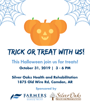 Halloween Camden AR - Farmers Bank and Trust graphic