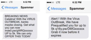 Examples of a Scam Text