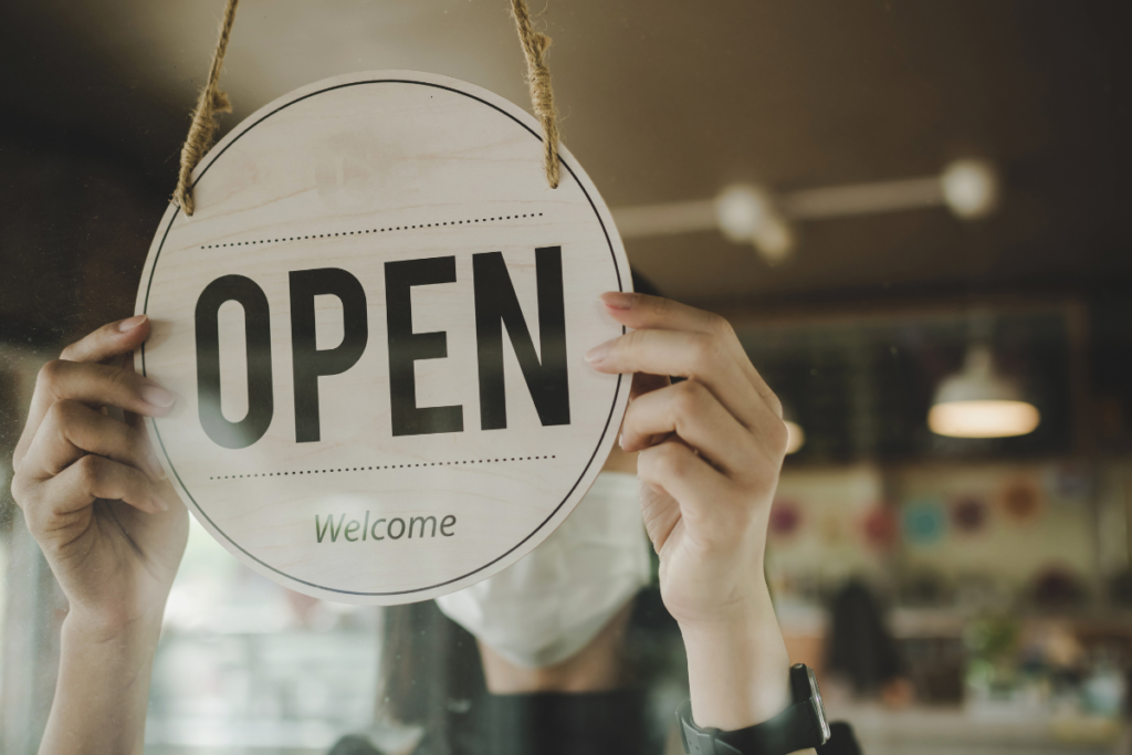 Open Sign during COVID