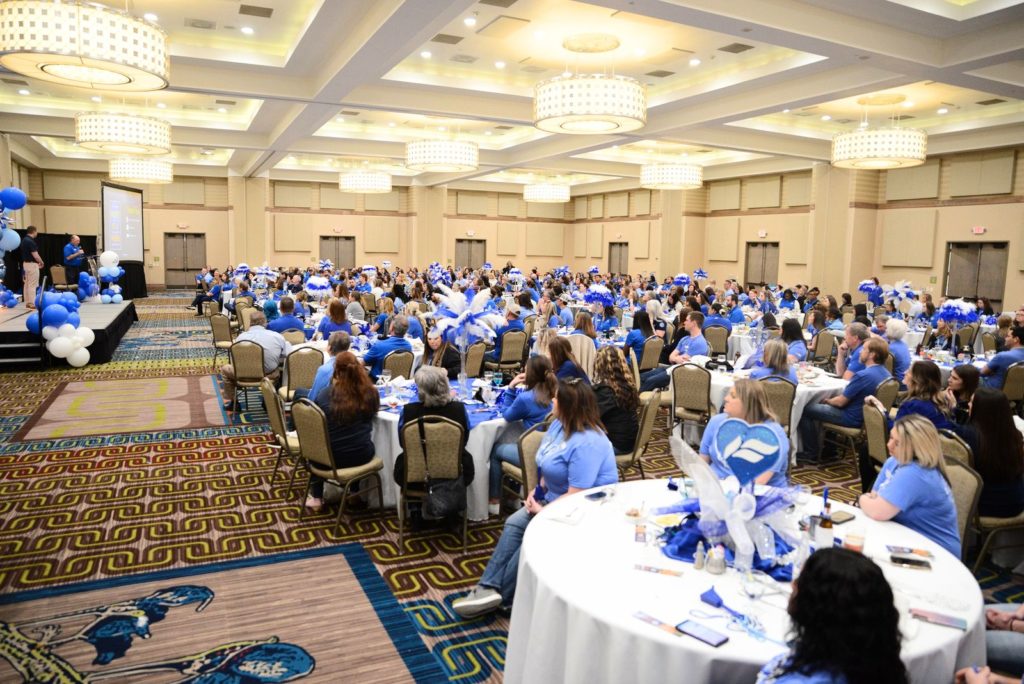 Farmers Bank & Trust employees gathered at the 4th HEART Celebration